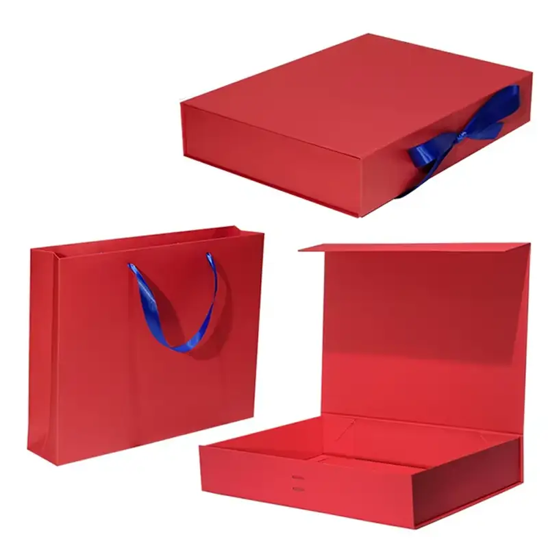 علبة هدايا فاخرة من الورق المقوى القابل لإعادة التدوير بالجملة، بشعار مخصص، مغناطيسية، لتغليف مستحضرات التجميل، مع نقش بارز للشعر المستعار، وتغليف غير لامع. 1