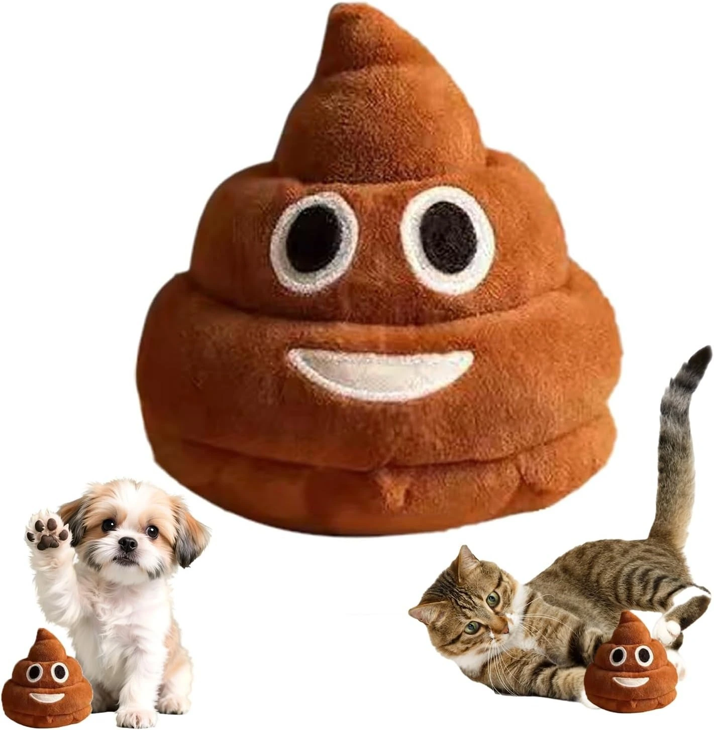 Colorful Poop Shape Plush Doll 30cm Premium Fleece Stuffed Toy, Kawaii Cartoon Style, Perfect for Room Decor & Snuggling 1