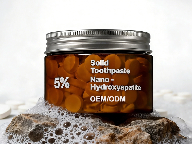 Nano- Hydroxyapatite solid toothpaste tablets provide long-lasting fresh breath 1