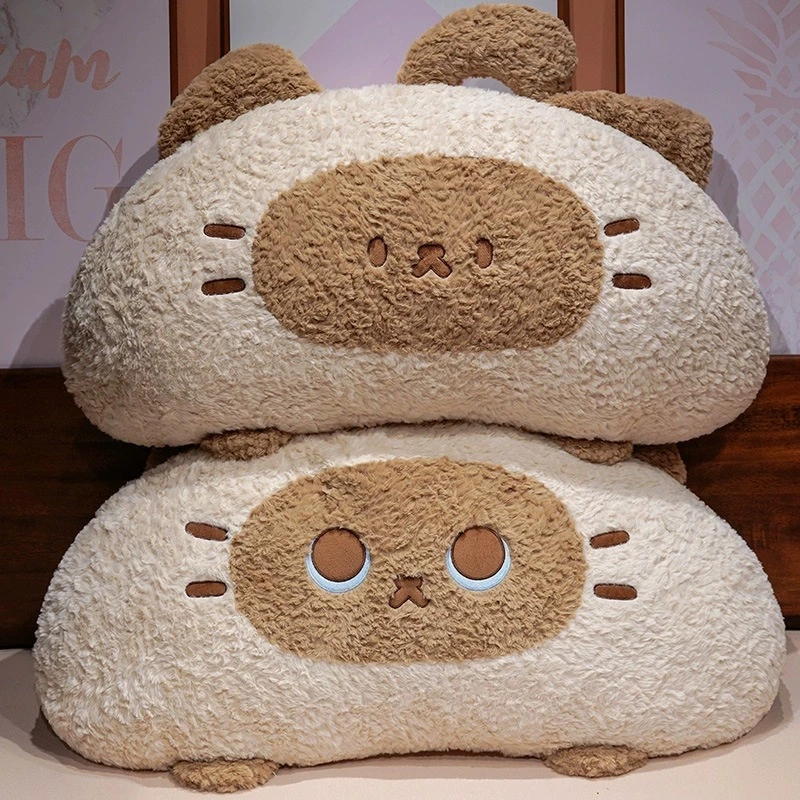 Kawaii Cat Memory Foam Pillow 60cm Soft Plush Cat-Shaped Cushion, Cute Cartoon Design, Ideal for Neck Support & Bed Decor 1
