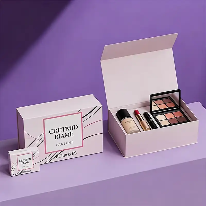 علبة هدايا أحمر شفاه مغناطيسية للعلاج العطري، قابلة لإعادة التدوير، مصنوعة من ورق مقوى مقوى، مع غلاف بلاستيكي غير لامع، قابلة للتخصيص، مع إمكانية تخصيص دفعات العطور. 1