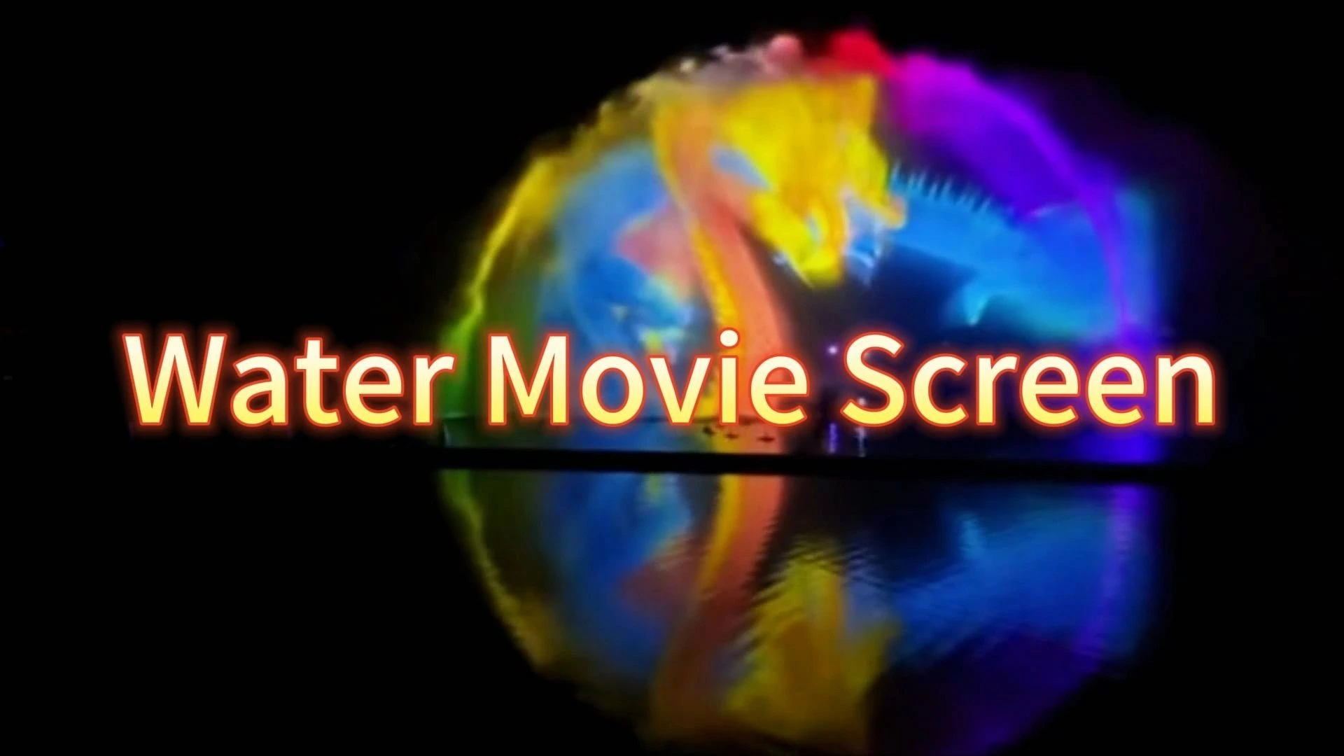 Water Screen Outdoor Cinema Movie Night Display System 1