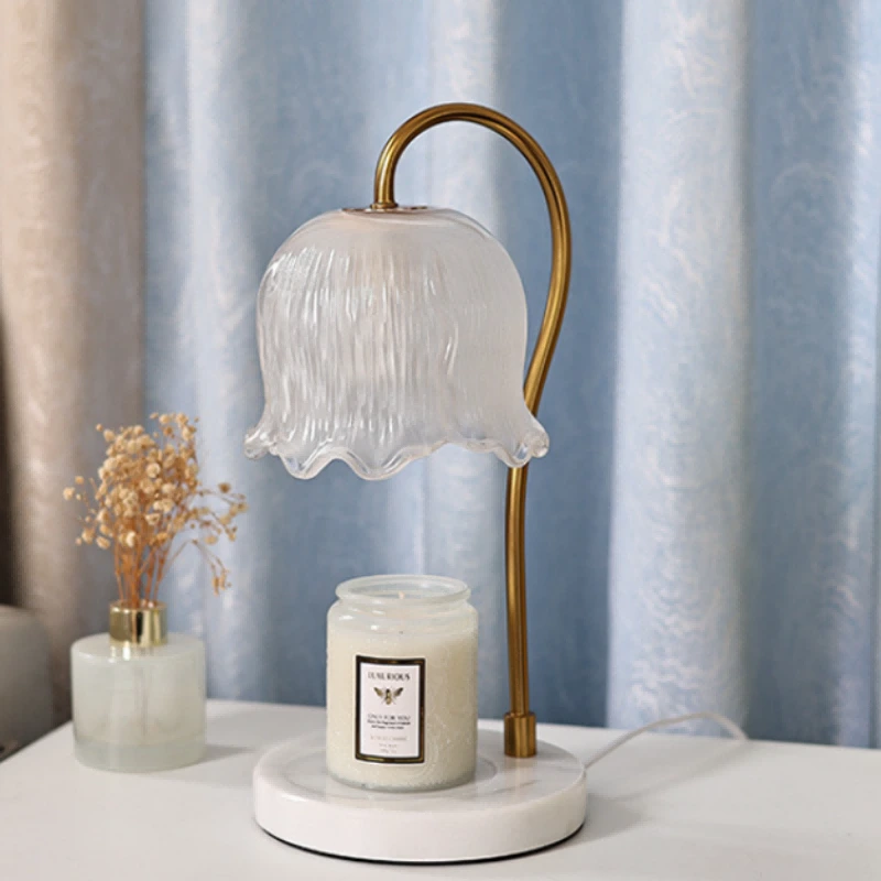 Dimmable Flower Aromatherapy Candle Heater Table Lamp 1