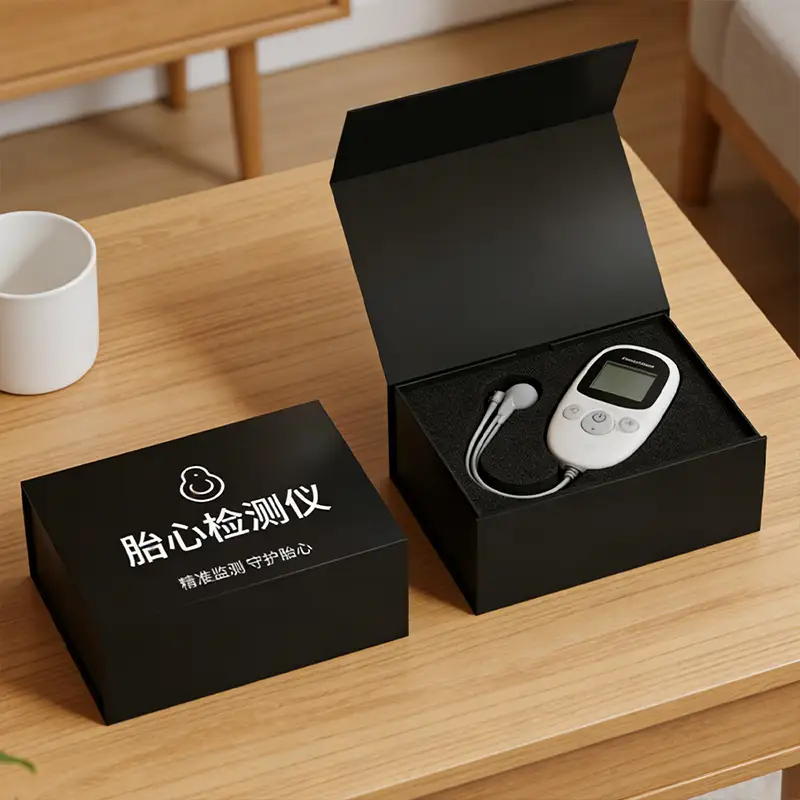 علبة هدايا لجهاز مراقبة معدل ضربات قلب الجنين، جهاز كشف احترافي عالي الدقة، مناسب للحمل، سهل الاستخدام، هدية مثالية لحفلات استقبال المولود، قابل لإعادة التدوير 1