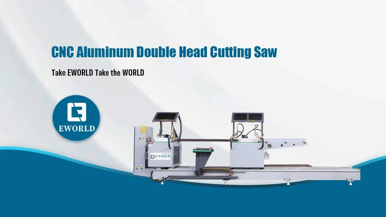 High Precision Aluminum CNC Double Head Cutting Saw Aluminum Window Machine 1