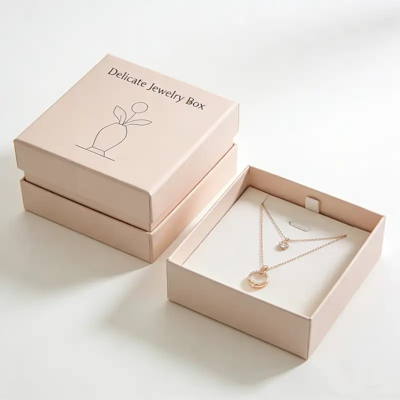 علبة مجوهرات قابلة لإعادة التدوير، مصنوعة من ورق مقوى قابل لإعادة التدوير، بنقشة جلد النمر، مغلفة بطبقة لامعة غير لامعة، بتصميم صدفي. 1