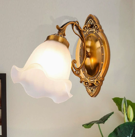 American-style wall lamp; single-bulb living room wall lamp; modern minimalist LED; balcony, hallway, staircase 1