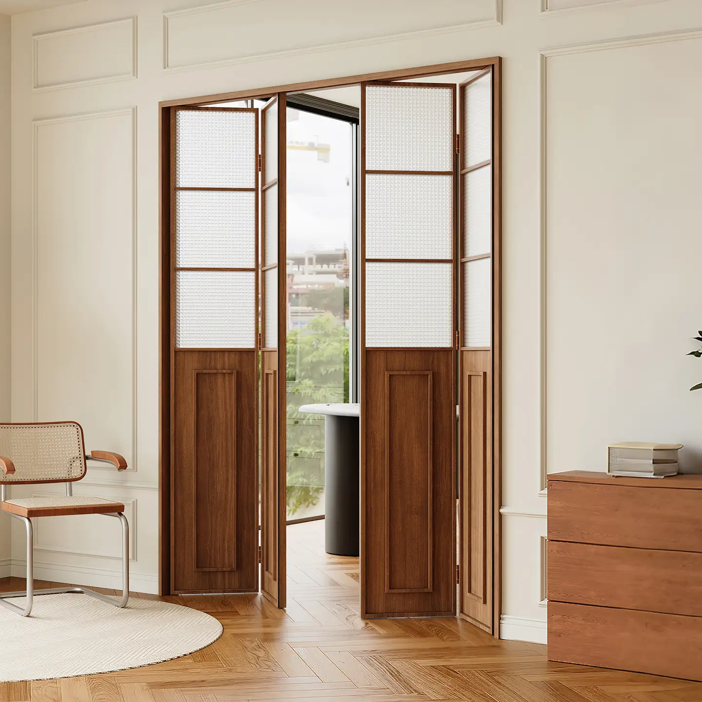 French Slim-Frame Folding Door for Bright Spaces 1