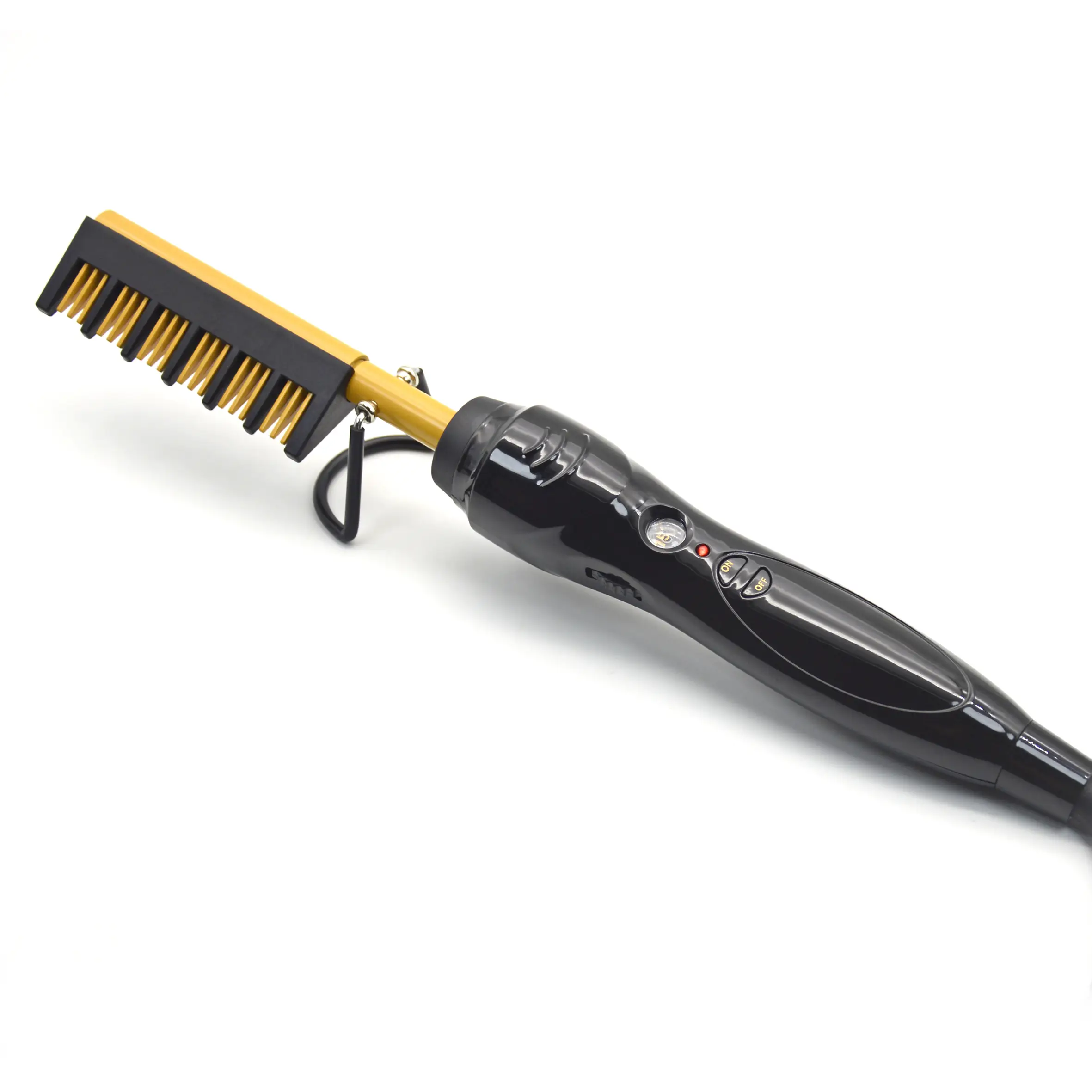 Cepillo alisador eléctrico 2 en 1 FP-601 profesional de cerámica con peine caliente de 232 °C (450 °F). 1