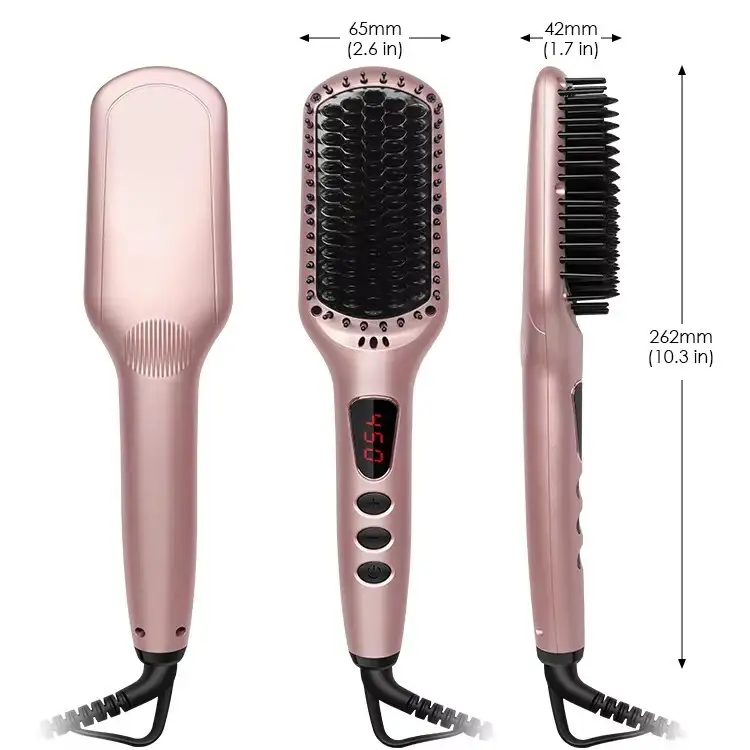 فرشاة فرد الشعر الاحترافية FP-606 بتقنية الأيونات السالبة السيراميكية | مشط حراري مضاد للتجعد 1