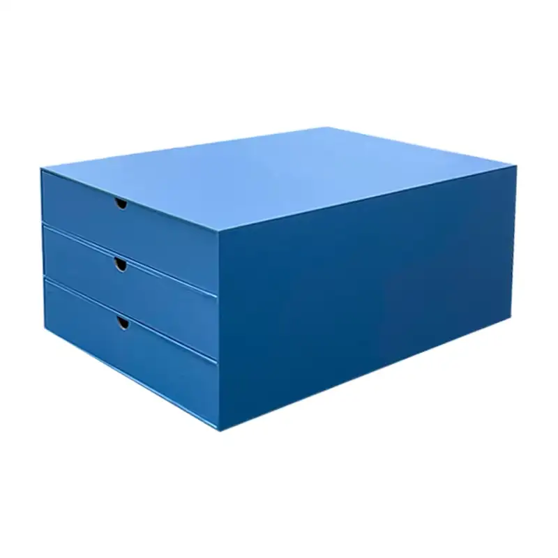 صندوق على شكل درج، مصنوع من ورق مقوى قابل لإعادة التدوير، متعدد الطبقات، ذو وجهين، قابل للتخصيص، بلون شعار مخصص، وسعة كبيرة للملابس ومستحضرات التجميل والهدايا. 1