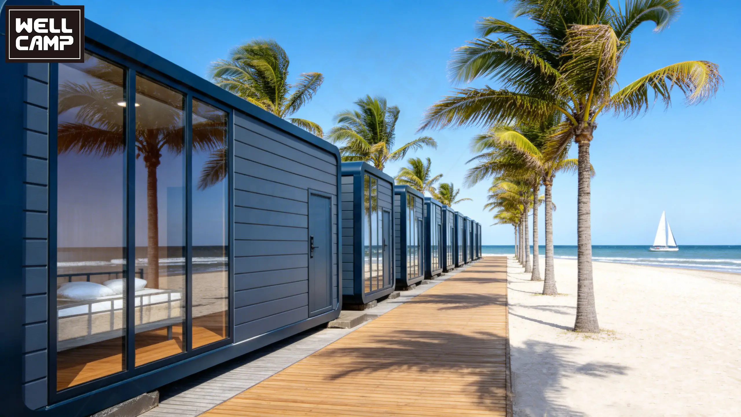 Luxury Prefab Apple Cabin for Beach Resort | Fully Furnished Modular Capsule House | Eco-Friendly Glamping Tiny Home 1