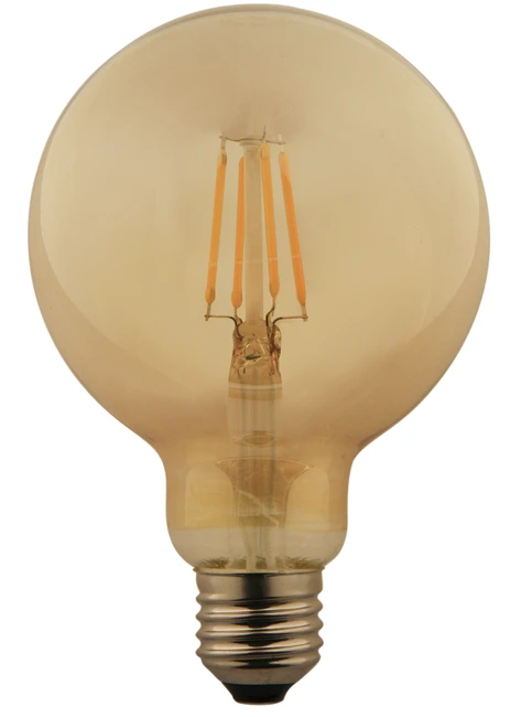 filament LED lamp with amber /clear/smoke gray color and in different lamp shape in glass to decorative the light space 1