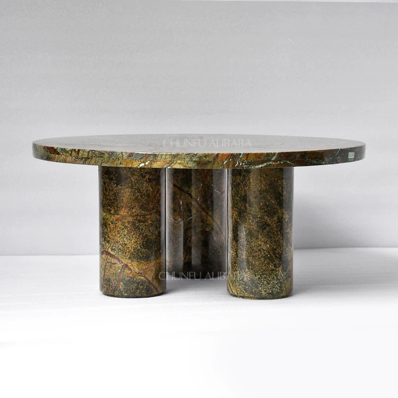Chunfu Modern Natural Marble Nesting Coffee Table for Living Room 1