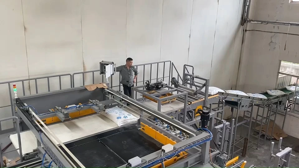 Automatic High-Level Palletizer for 50kg Woven Sugar Bags - WKD-HMD30 1