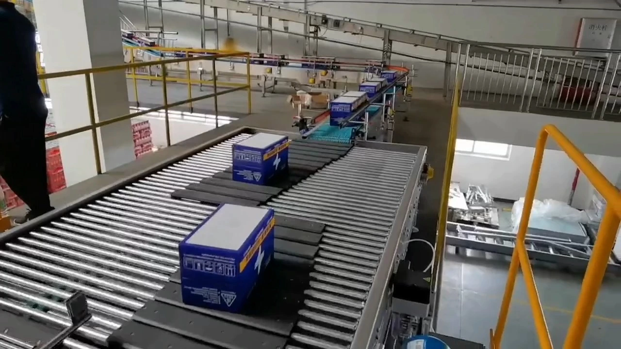 Automatic Dual-Lane High-level Palletizer for Cartons | High-Speed Double-Infeed Case Stacking System 1
