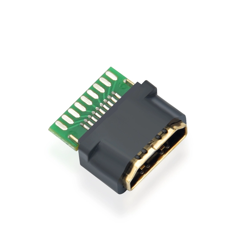 Adaptador de montaje en PCB tipo A con conector HDMI hembra a cabezal de pines de 2,54 mm 1