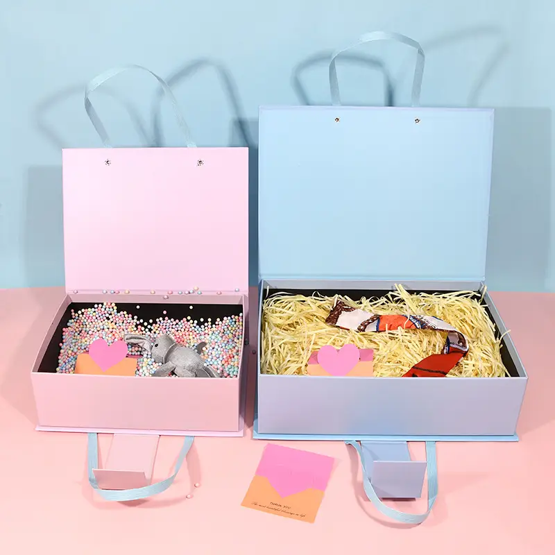 Luxury Gift Box Handle Custom Paper Eco Friendly Present 1