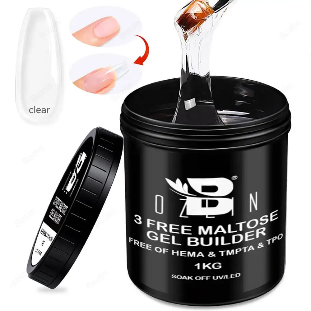 보즐린 TPO 헤마 TMPTA 프리 클리어 네일 빌더 젤 1