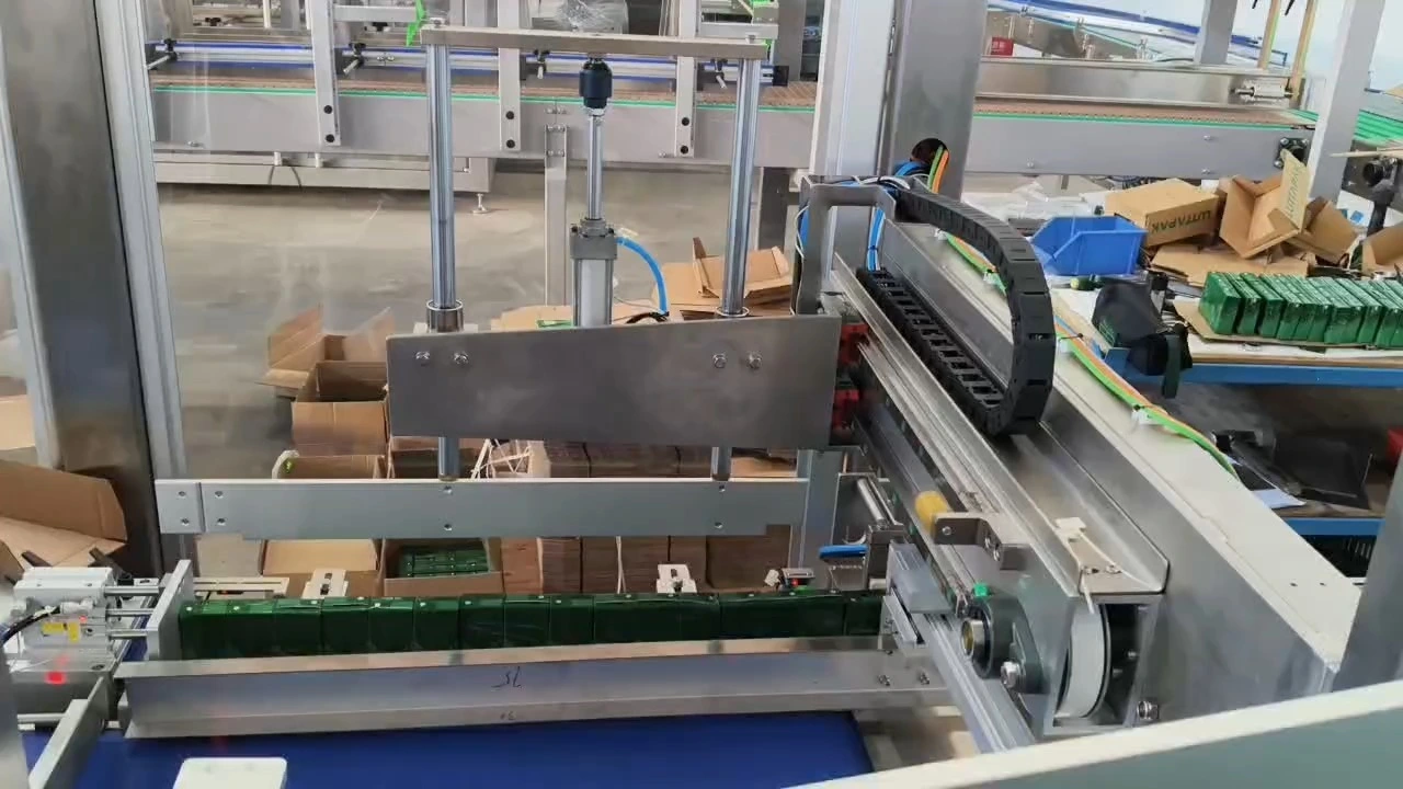 Automatic 125ml Tetra Brik Semi-Tray Side-Entry Case Packer - WKD-CGB Series 1