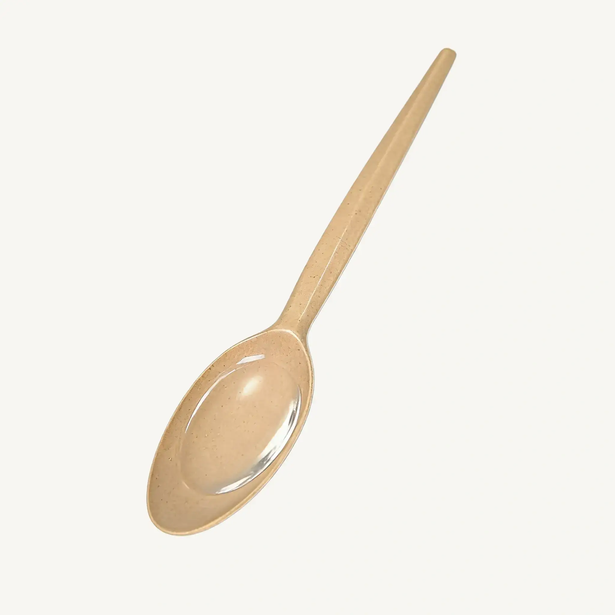 Food grade disposable bamboo tableware with sturdy disposable bamboo spoons for daily and commercial use.