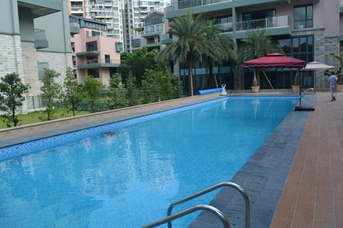 Steel metal frame swimming pool for villa 1