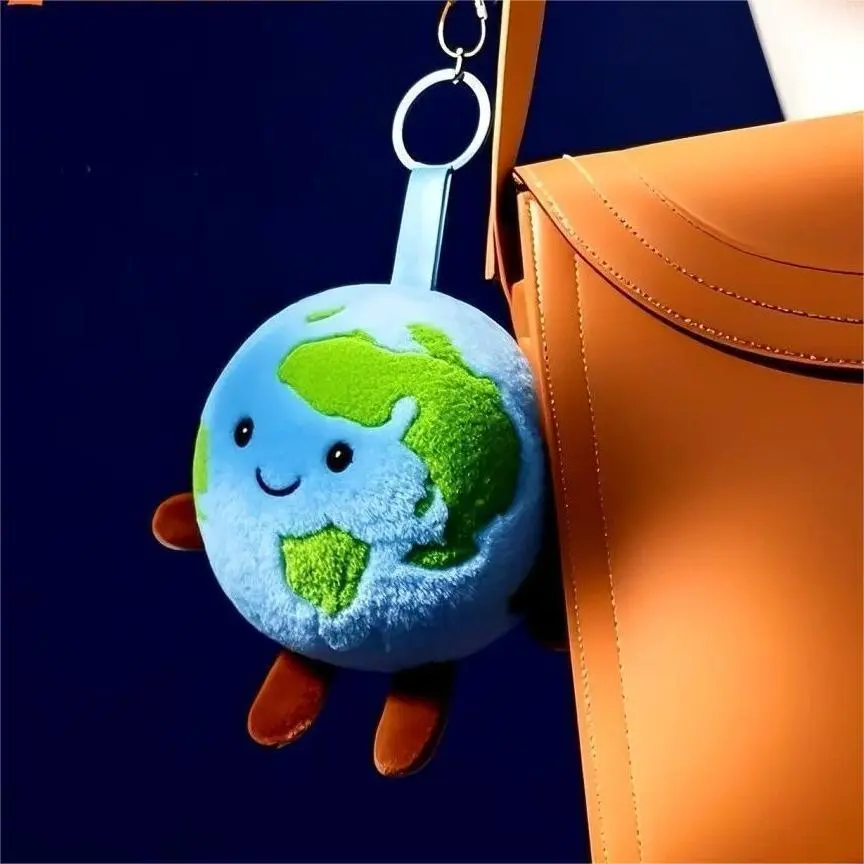 World Explorer Plush Keychain – Cute Earth & Adventure Charm 1