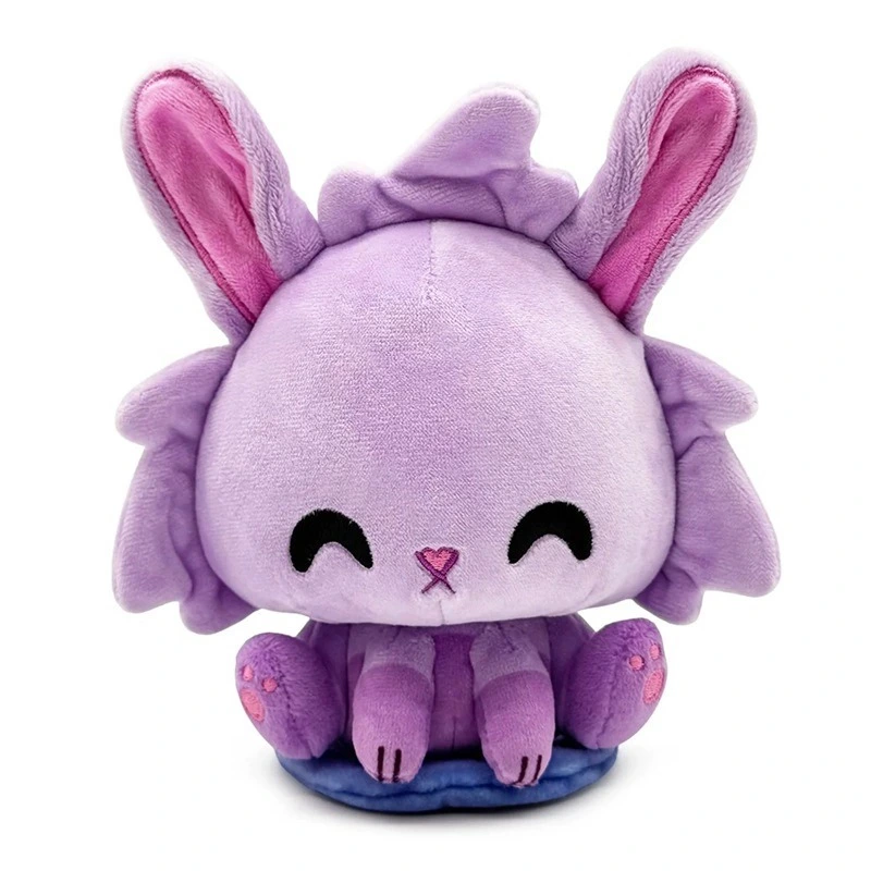 Kawaii Dust Bunny Shoulder Rider Peluche de 15 cm, Lindo Conejo de Peluche Sentado con Nariz en Corazón 1
