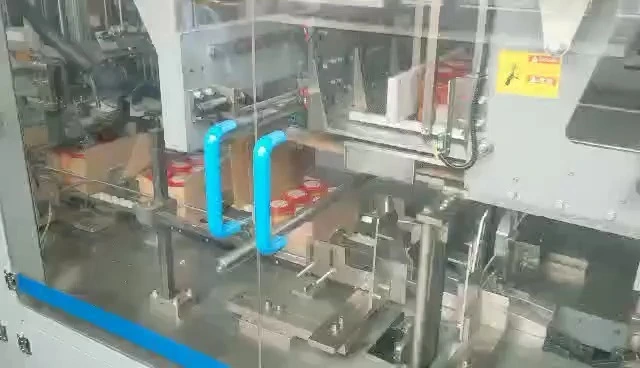 Confezionatrice automatica a 5 stazioni per bottiglie rotonde in vetro, con sistema a caduta - Serie WKD-DGB (tipo Y) 1