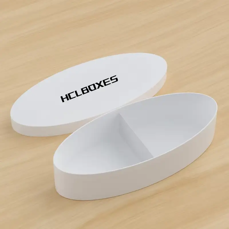 Custom Creative Oval Lipstick Perfume Gift Box Rigid Sponge Liner UV Coating Embossing Printing Handling Customizable Recyclable 1