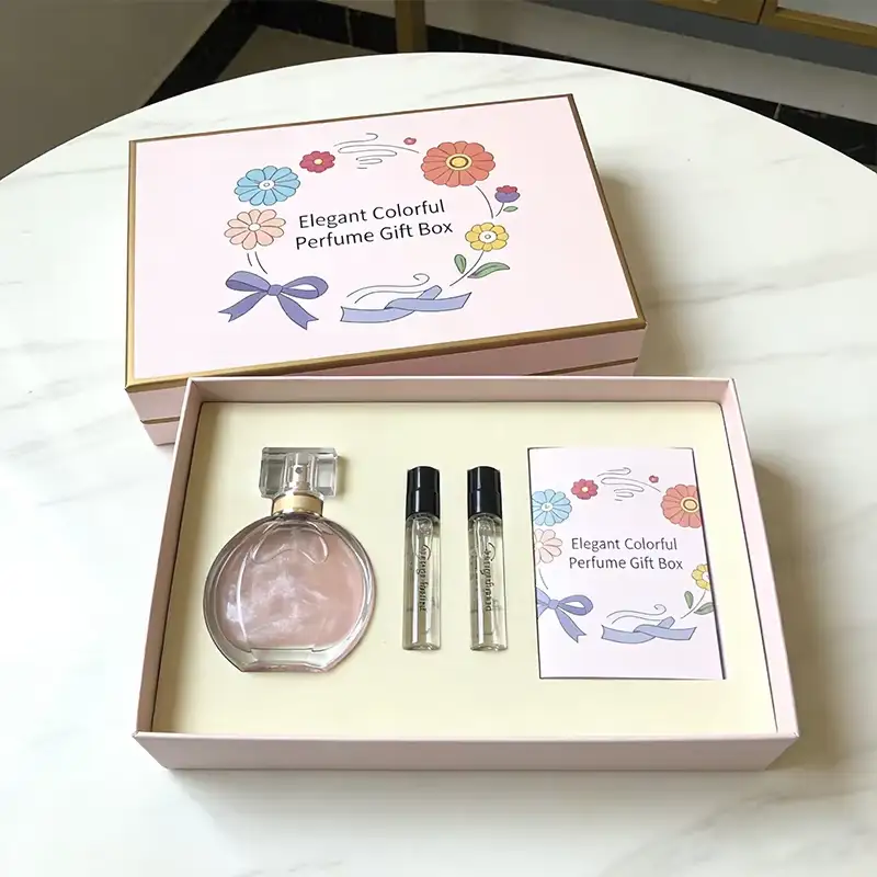 High End Cosmetics Skin Care Recyclable Square Paperboard Packaging Boxes Clamshell Magnetic Lid Small Perfume Gift Box Matt 1