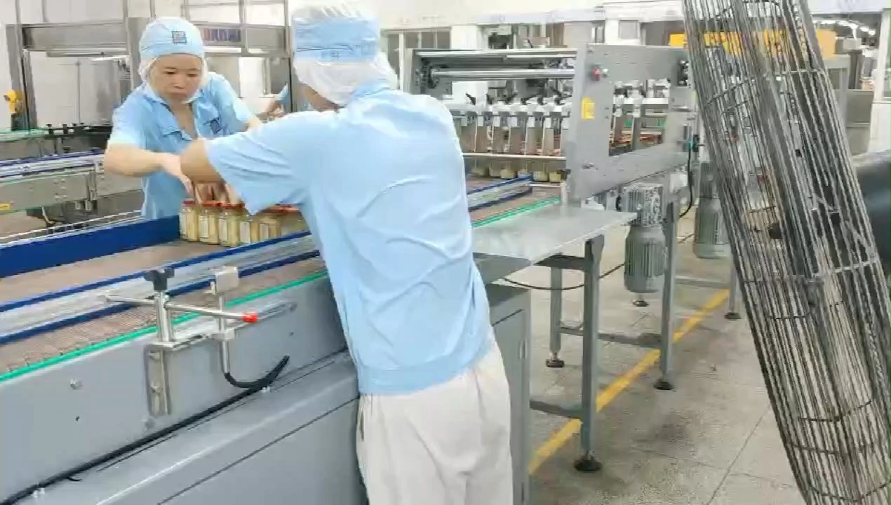 Automatic 5-Station Square Glass Jar Fermented Bean Curd Drop-Style Case Packer - WKD-DGB Series (F-Type) 1