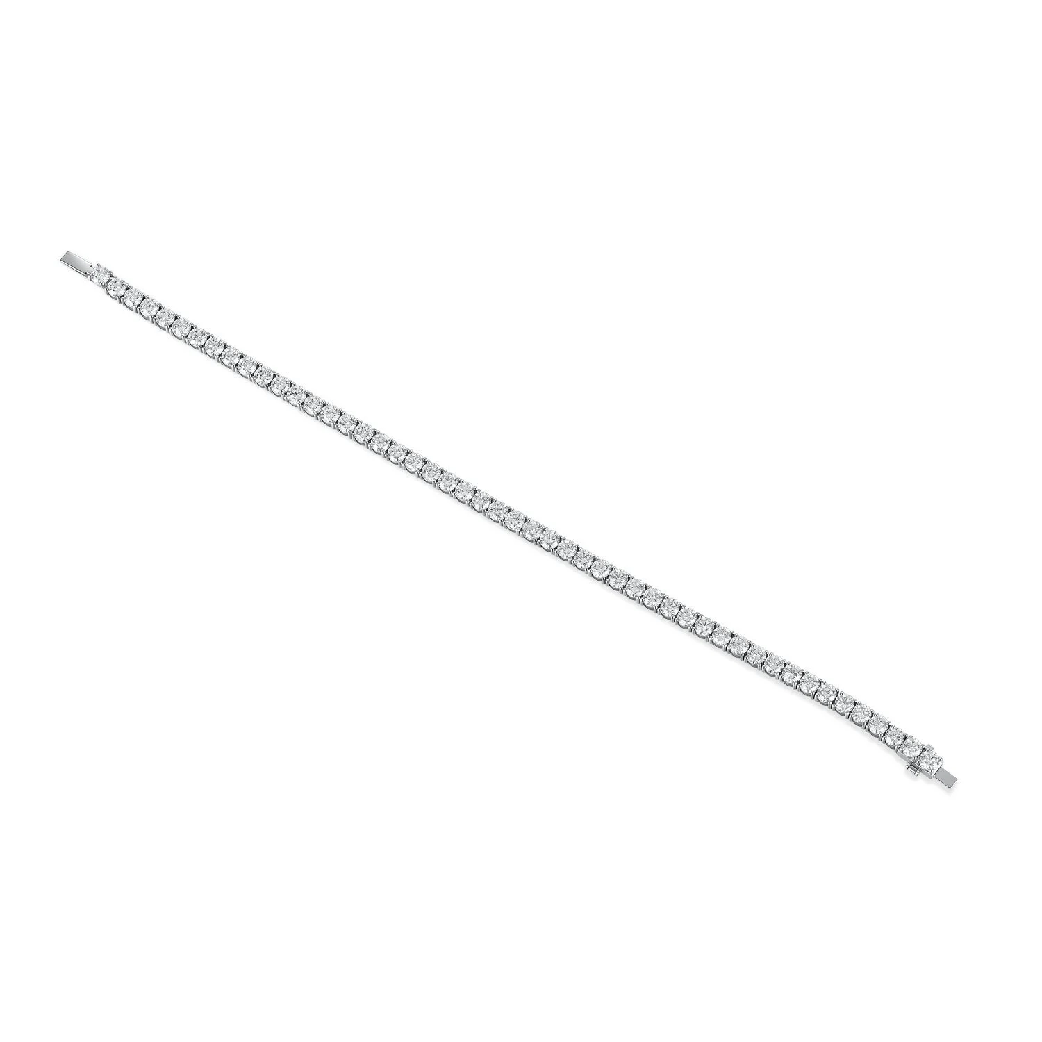 6.49ct Lab Diamond Bracelet DEF VVS 18K White Gold Full Diamond Tennis Bracelet Round Cut ZKZ-Br04 1