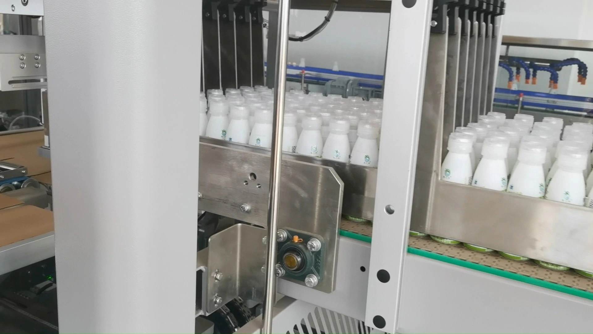 Automatic 5-Station PET Bottled Beverage Round Bottle Drop-Style Case Packer - WKD-DGB Series (Y-Type) 1