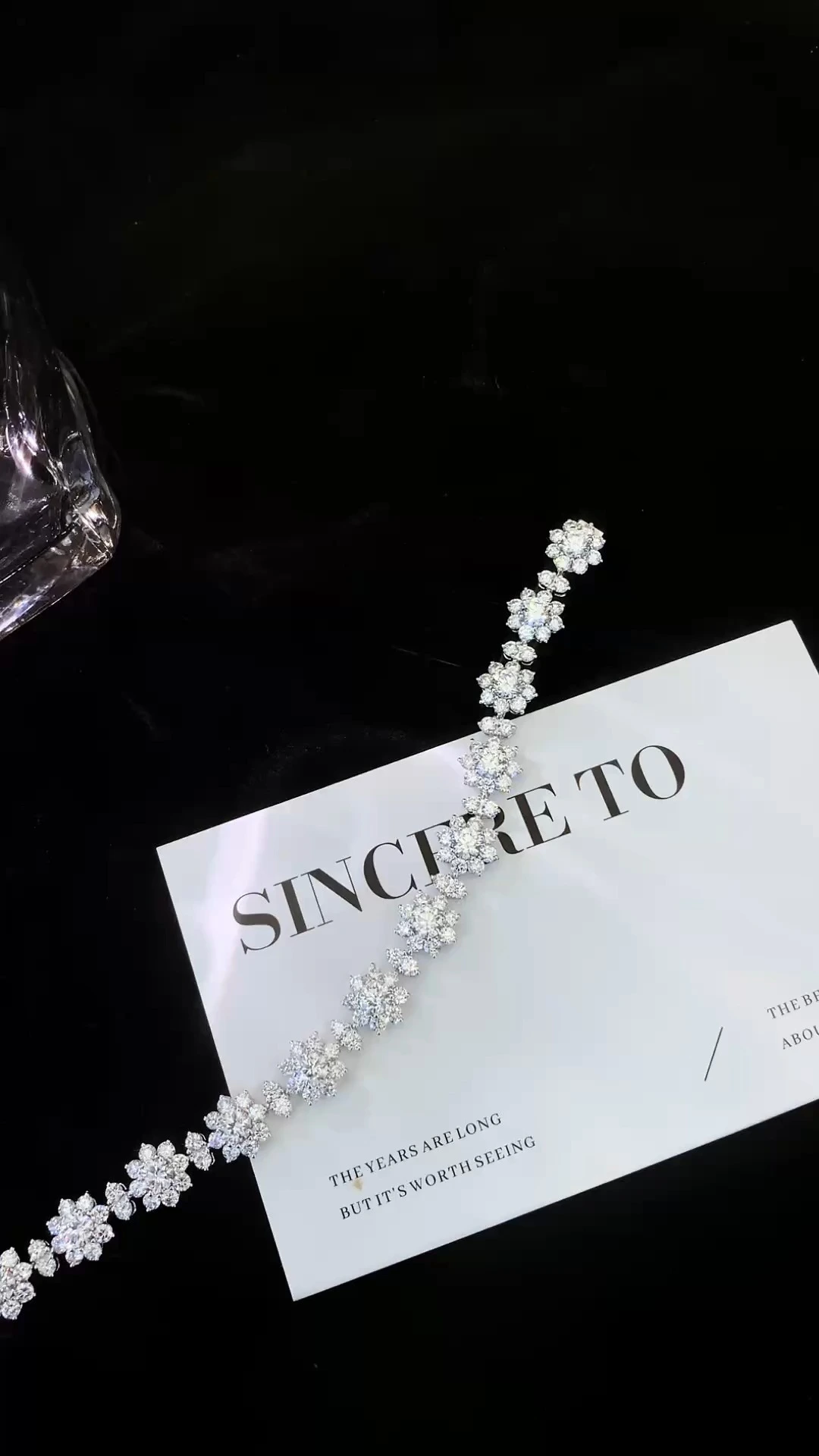 18k Lab-Grown Diamond Tennis Chain Sunflower Bracelet 2mm-6.5mm HPHT IGI Certified Classic FIne Jewelry for Unisex 1