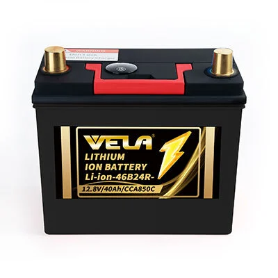 46B24R 12.8V 40AH Lithium-ion LiFePo4  2000 Cycles Life  Car Batteries with BMS for Standard Cars & SUVs 1