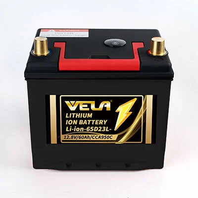 65D23L 12.8V 60AH Lithium-ion LiFePo4  2000 Cycles Life  Car Batteries with BMS  for Standard Cars & SUVs 1