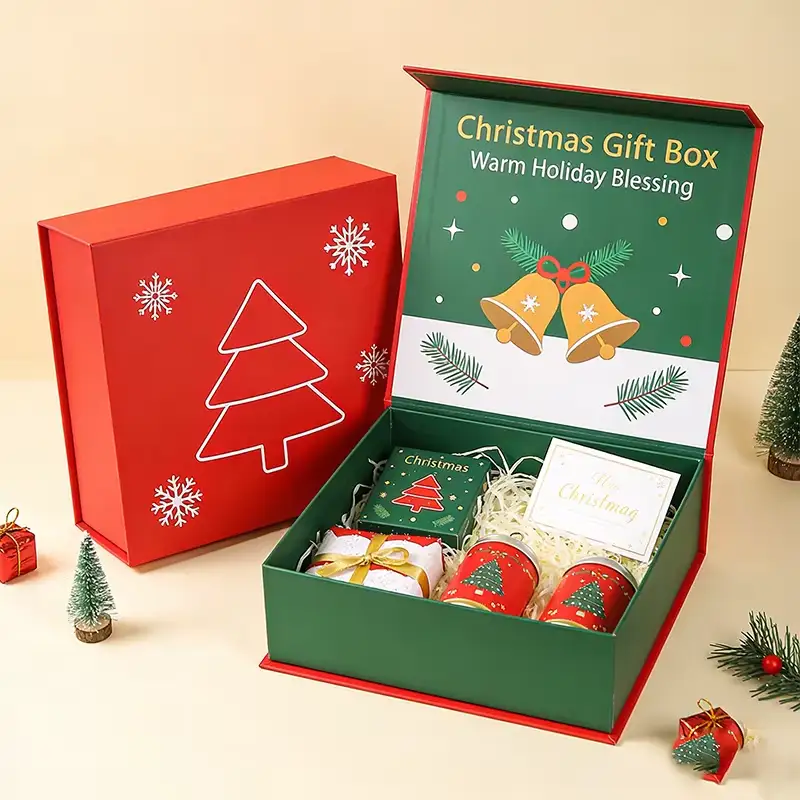 Christmas Wedding Luxury Recyclable Paperboard Customizable Large Gift Box with Magnetic Lid and Logo 1