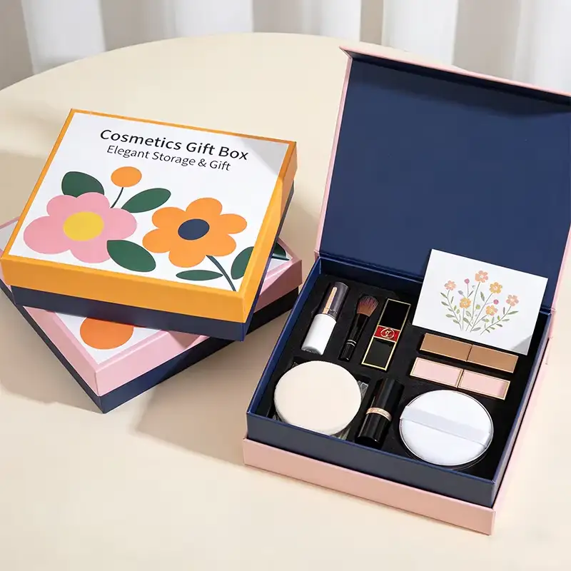 Custom Unique Recyclable Women's Beauty Boxes for Foundation Concealer Set Gift & Craft Mystery Cosmetic Box 1