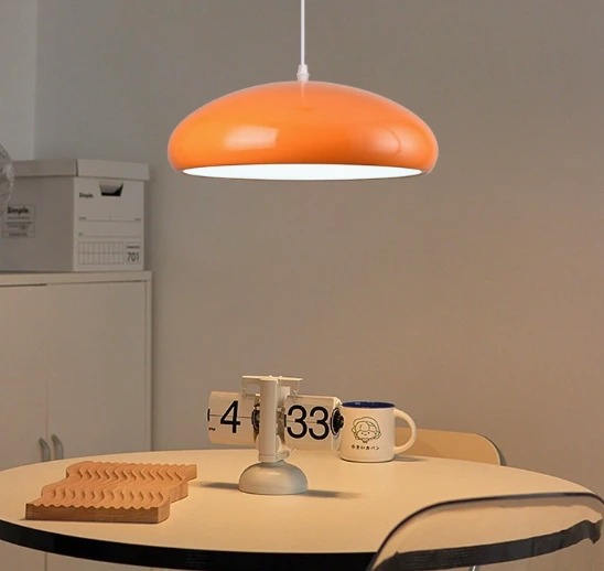 Vintage Full-Spectrum Scandinavian-Style Retro Master Bedroom and Study Light: Unique Orange Ceiling Light 1