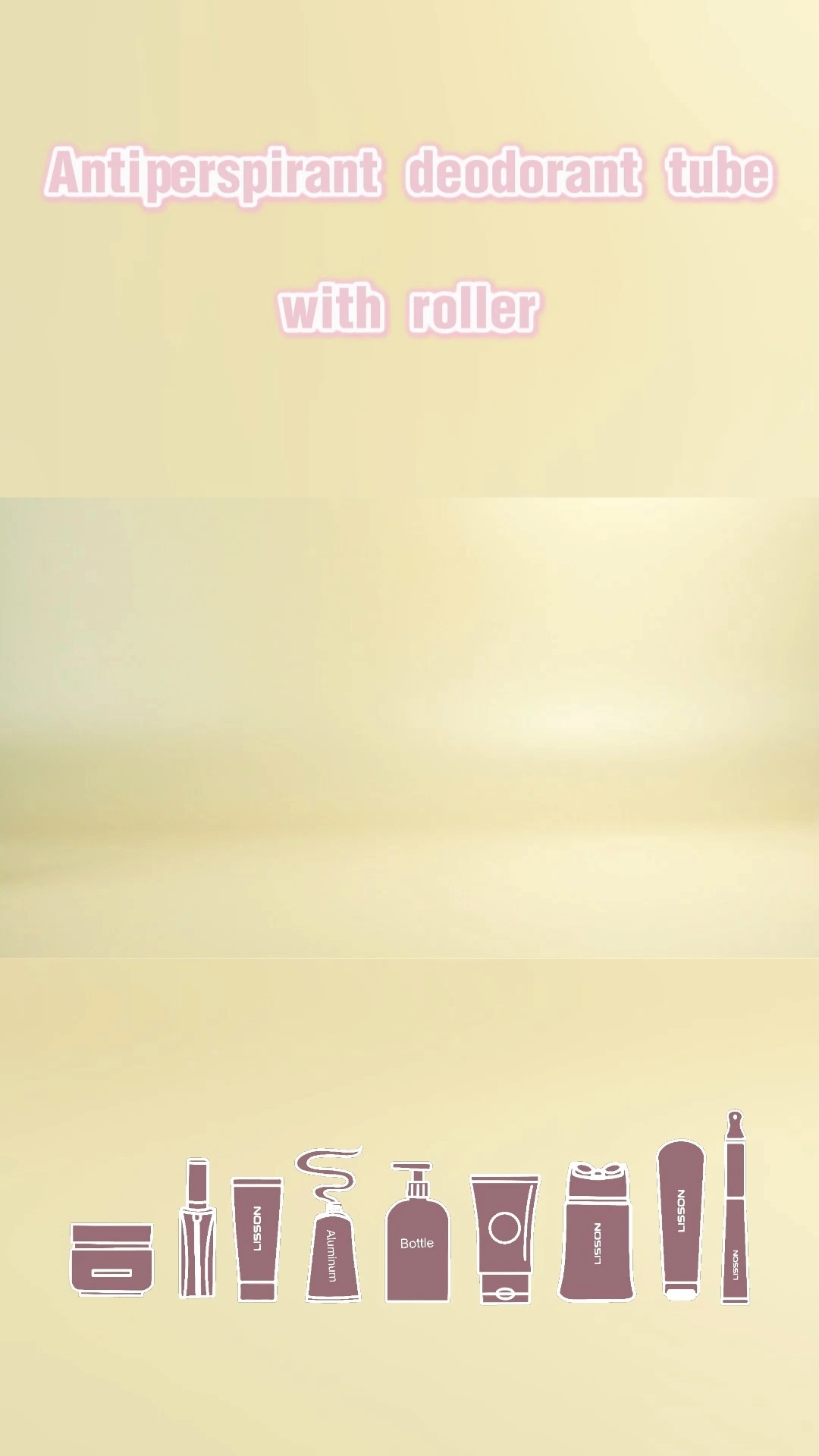 40-120ml d35 stainless steel roller plastic squeeze tube with pp screw cap 1