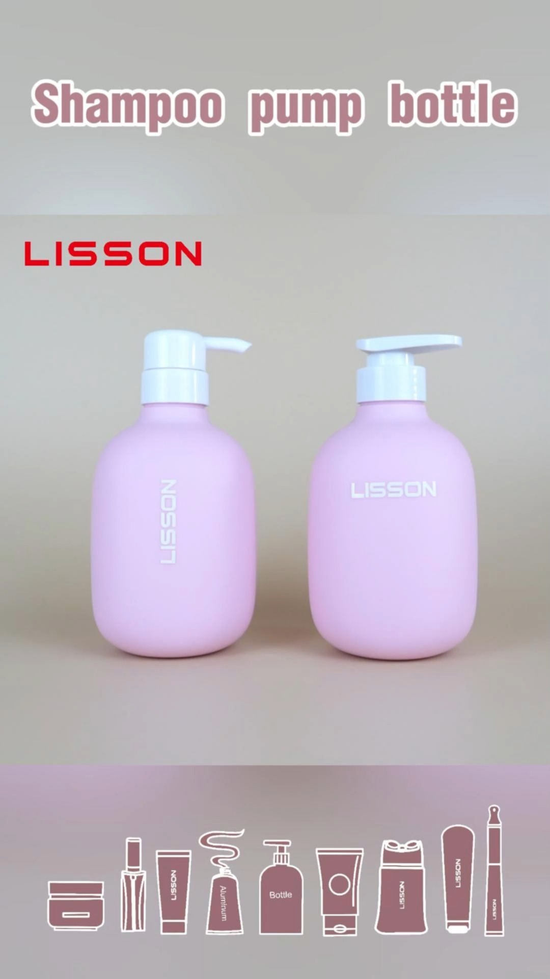 Frasco cosmético cuadrado de PE flocado de 500 ml con acabado de gamuza aterciopelada. 1