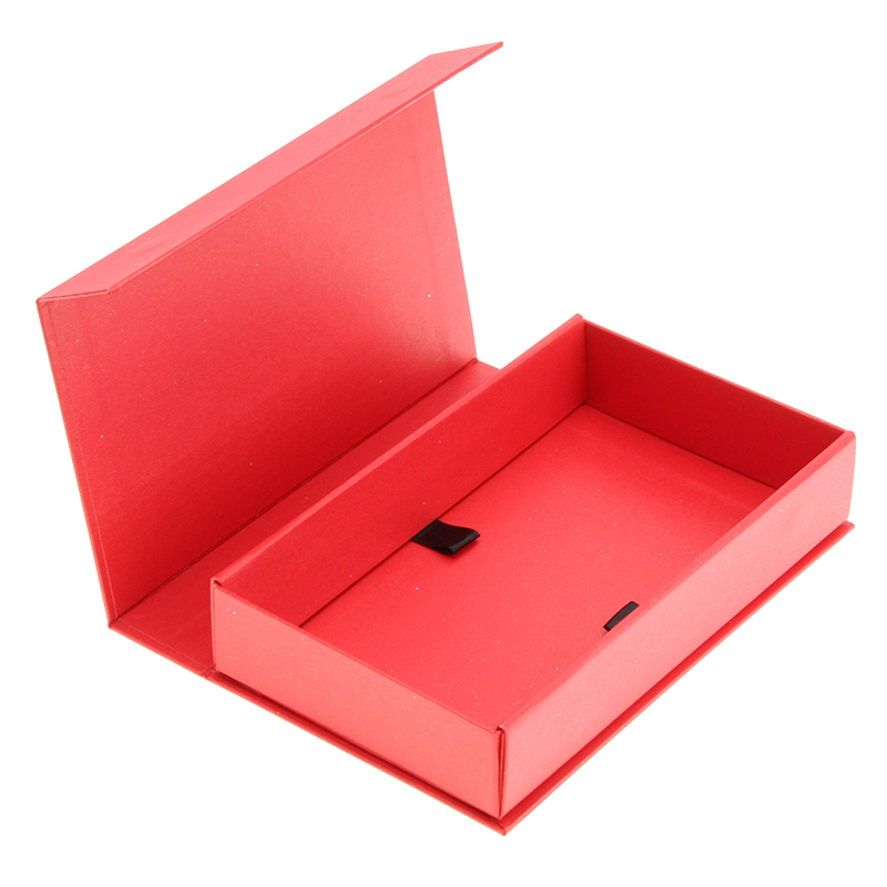 Red Magnetic Folding Box - Premium Specialty Paper for High-end Gifts - Packshion Packaging 1