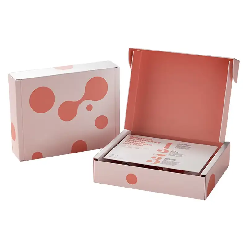 Factory Direct Sales Luxury Corrugated Box with Handle Glossy/Matt Lamination Mailing Packaging Exquisite Gift Box 1