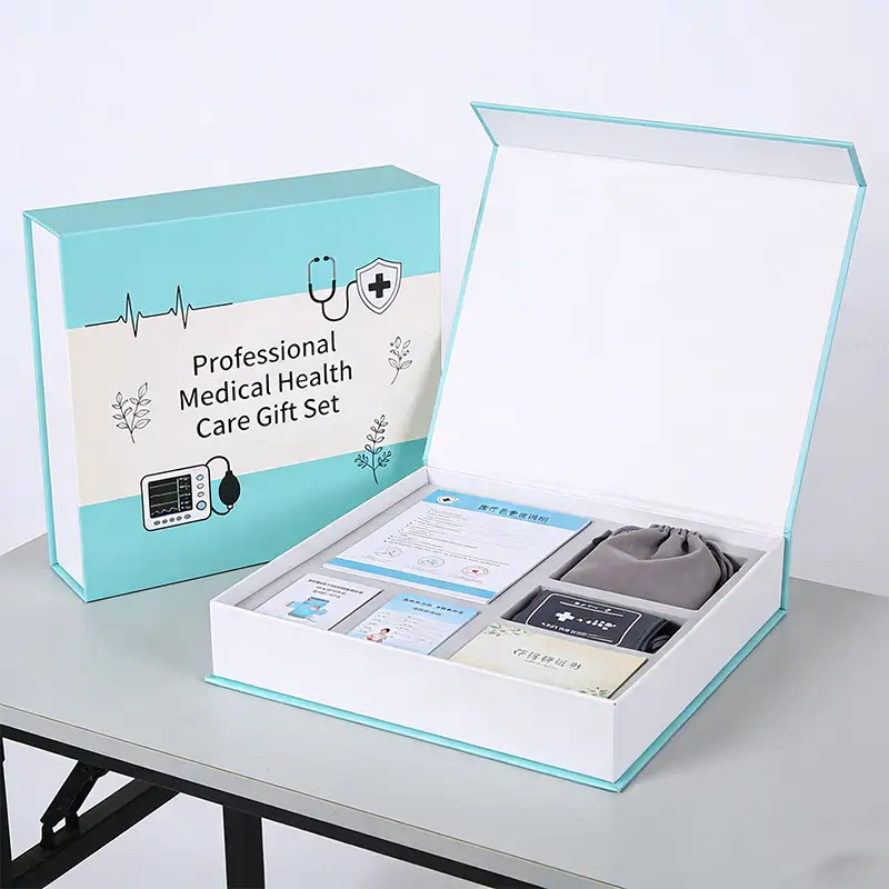 Recyclable Paperboard Health Care Products Packaging Box with Magnetic Lid Base Box for Retail Wholesale 1