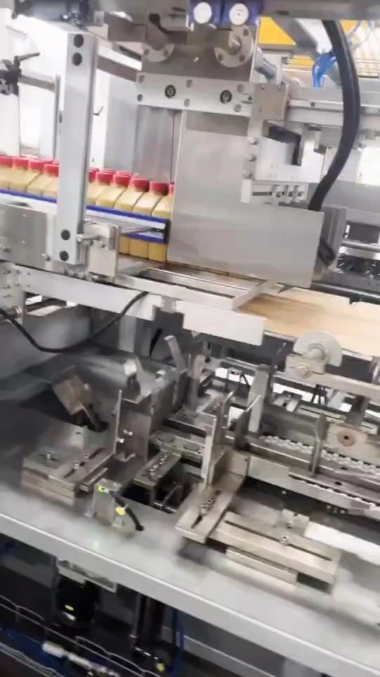 Awtomatikong 5-Station nga Kwadrado nga Botelya sa Lubricant Oil Drop-Style Case Packer - WKD-DGB Series (F-Type) 1