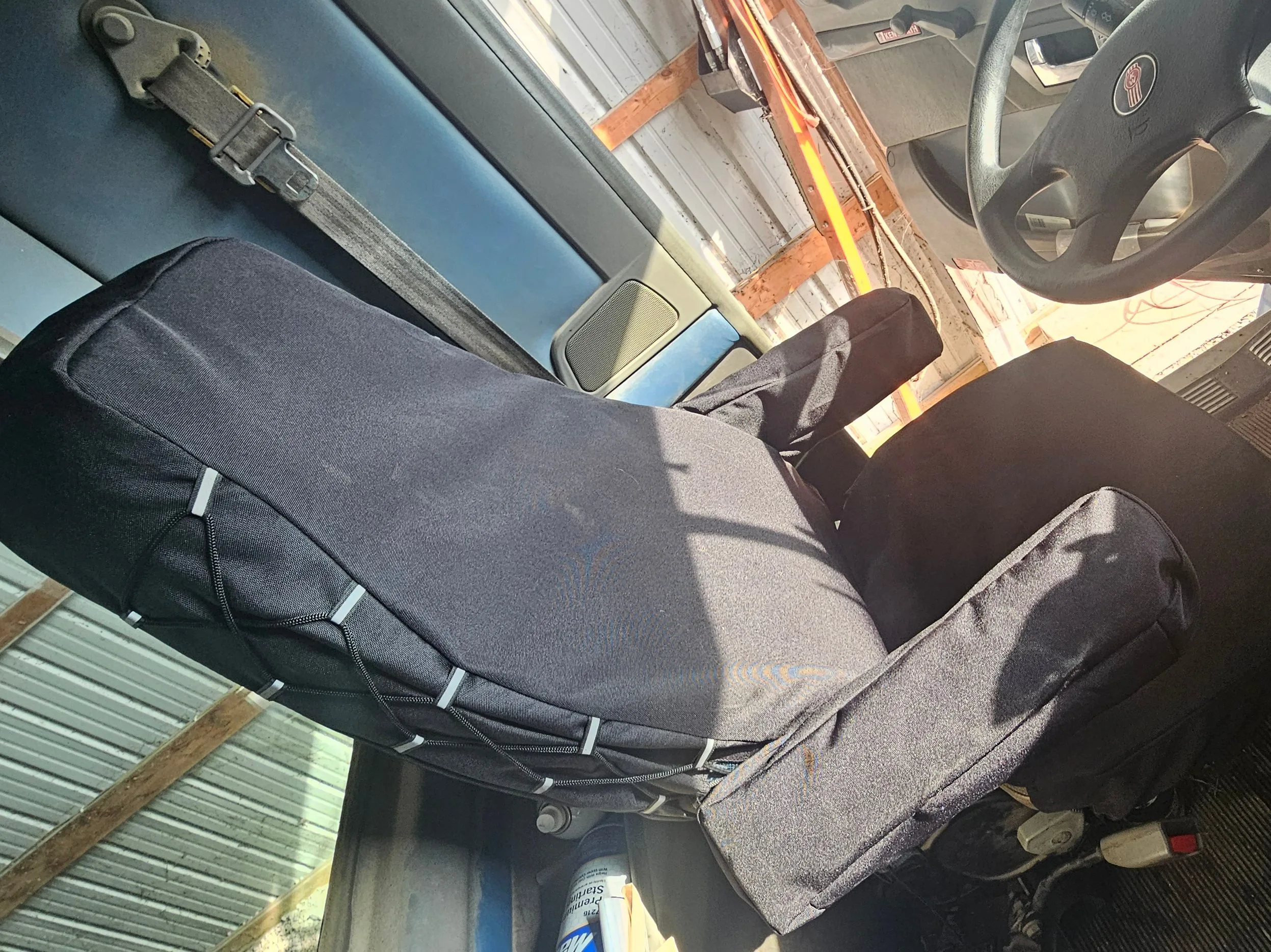 Heavy-Duty Custom Fit Seat Covers for Kenworth T800 (2009) | Farm-Tough & Wipe-Clean Semi-Tractor Protection 1