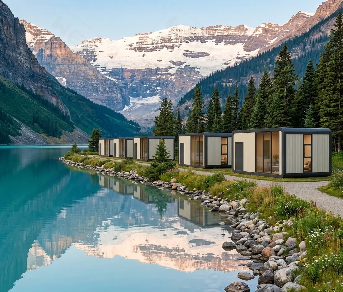 Ready-to-Ship Modular Apple Cabin for Airbnb | Rapid Install Prefab Capsule House | Fully Furnished Hotel Unit with Smart Digital Lock 1