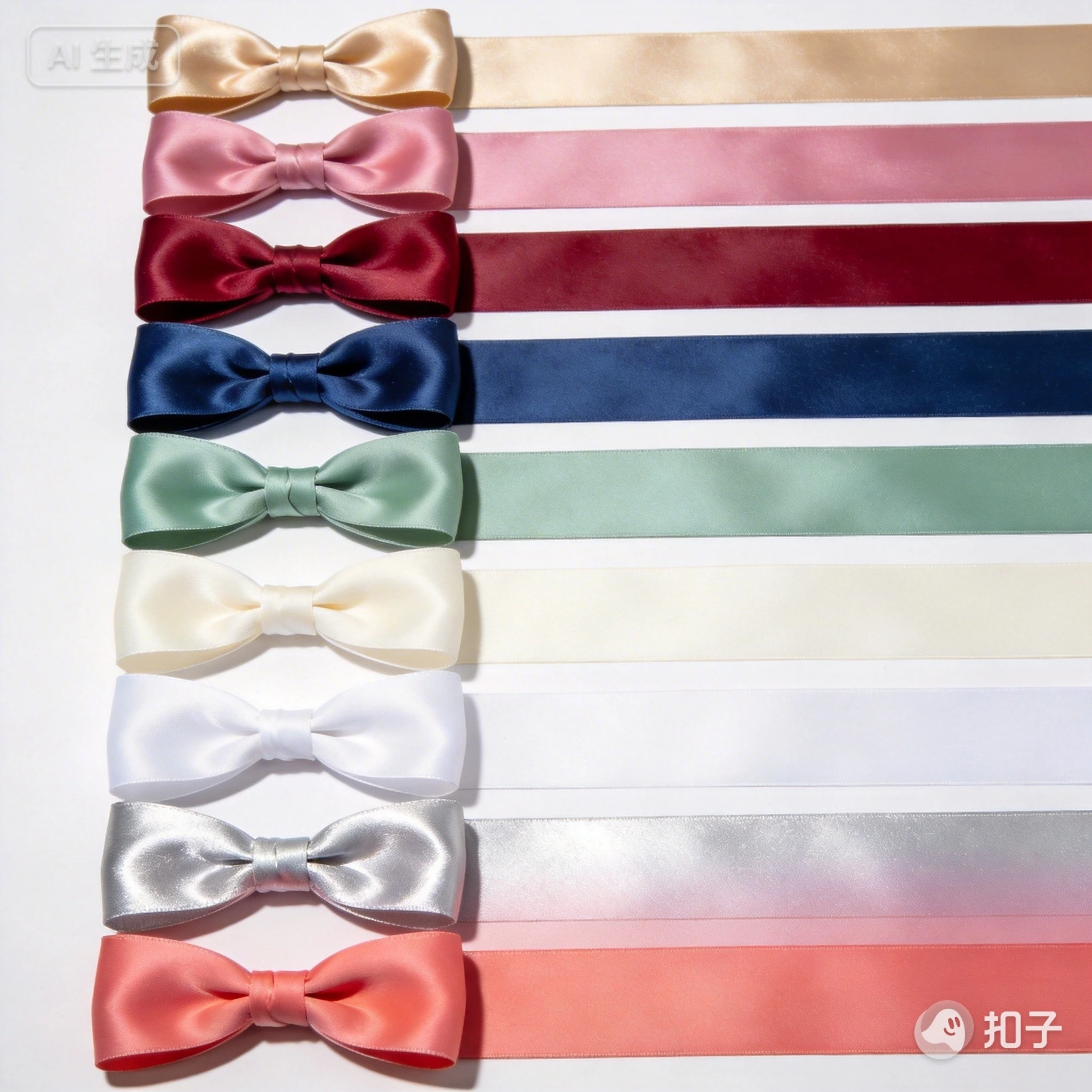 🎀 Double-Faced Satin Ribbon Bows 1