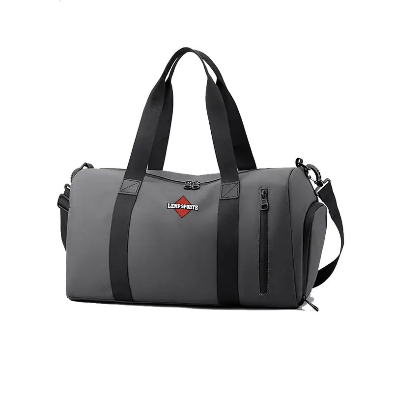 Waterproof Gray Duffle Bag For Gym And Weekend Travel DLP033